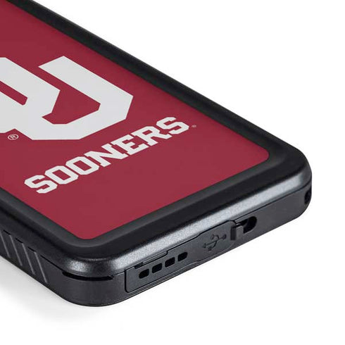 University of Oklahoma Sooners Red Galaxy S23 Waterproof Case