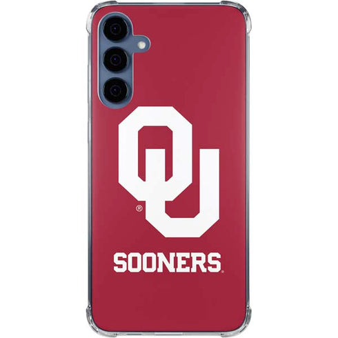 University of Oklahoma Sooners Red Galaxy S24 Clear Case