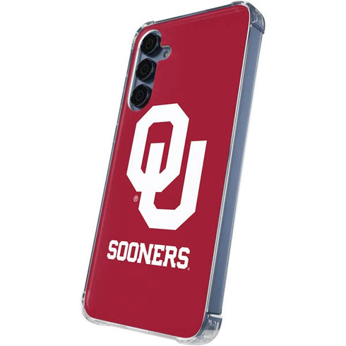 University of Oklahoma Sooners Red Galaxy S24 Clear Case