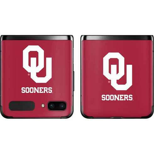 University of Oklahoma Sooners Red Galaxy Z Flip Skin