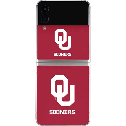 University of Oklahoma Sooners Red Galaxy Z Flip3 5G Skin