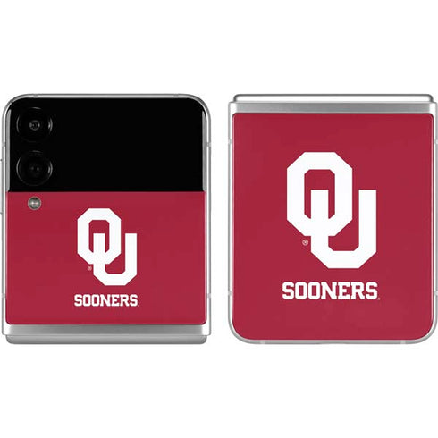 University of Oklahoma Sooners Red Galaxy Z Flip4 5G Skin