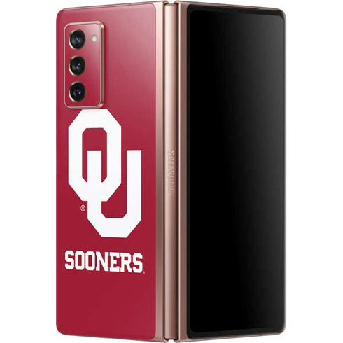 University of Oklahoma Sooners Red Galaxy Z Fold2 5G Skin