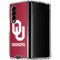 University of Oklahoma Sooners Red Galaxy Z Fold4 5G Clear Case