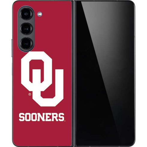 University of Oklahoma Sooners Red Galaxy Z Fold5 5G Skin