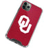 University of Oklahoma Sooners Red iPhone 11 Pro Max Clear Case