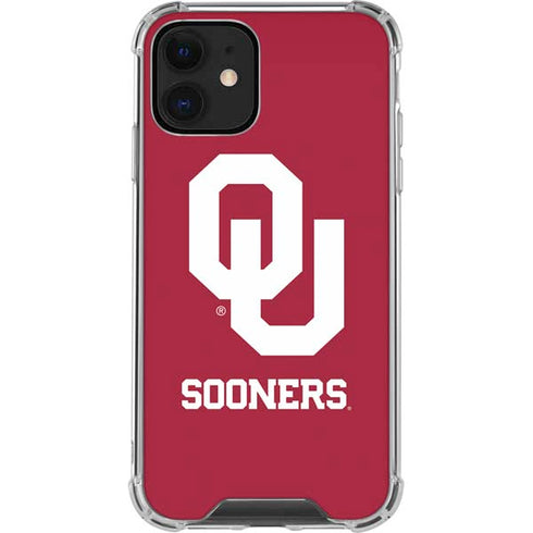 University of Oklahoma Sooners Red iPhone 12 Clear Case