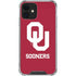 University of Oklahoma Sooners Red iPhone 12 Clear Case
