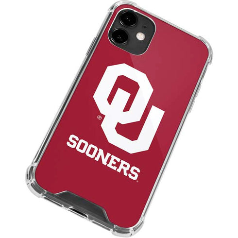University of Oklahoma Sooners Red iPhone 12 Clear Case