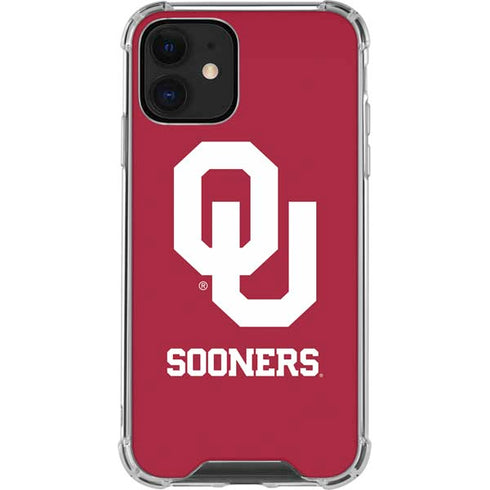 University of Oklahoma Sooners Red iPhone 12 Mini Clear Case