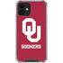 University of Oklahoma Sooners Red iPhone 12 Mini Clear Case