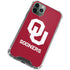 University of Oklahoma Sooners Red iPhone 12 Pro Max Clear Case