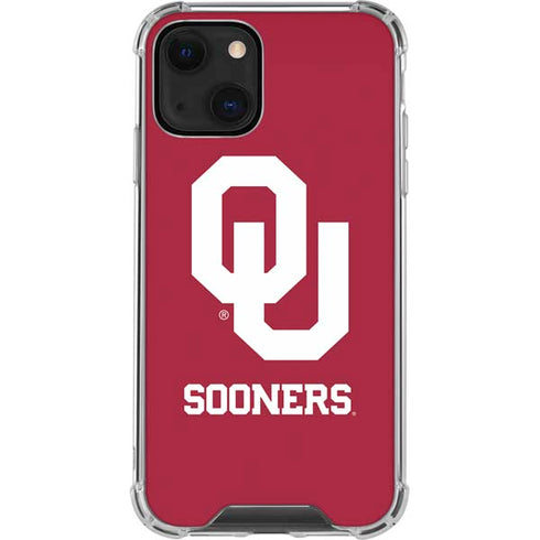 University of Oklahoma Sooners Red iPhone 13 Mini Clear Case