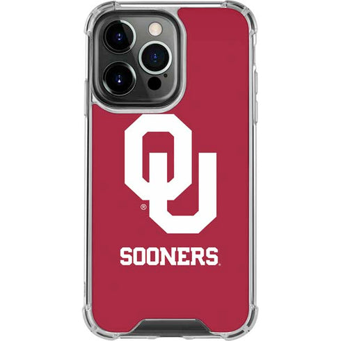 University of Oklahoma Sooners Red iPhone 13 Pro Clear Case