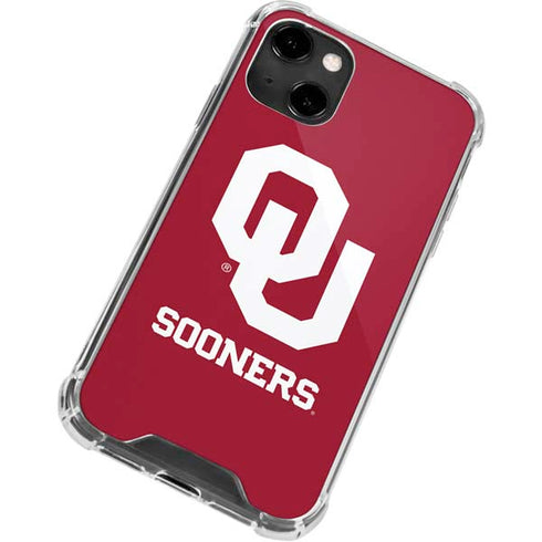 University of Oklahoma Sooners Red iPhone 14 Clear Case