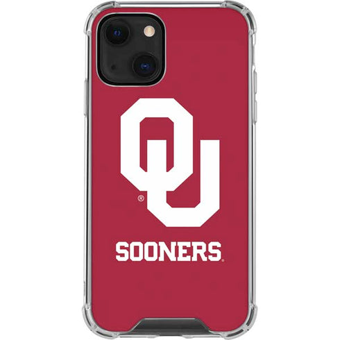 University of Oklahoma Sooners Red iPhone 14 Plus Clear Case