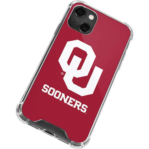 University of Oklahoma Sooners Red iPhone 14 Plus Clear Case