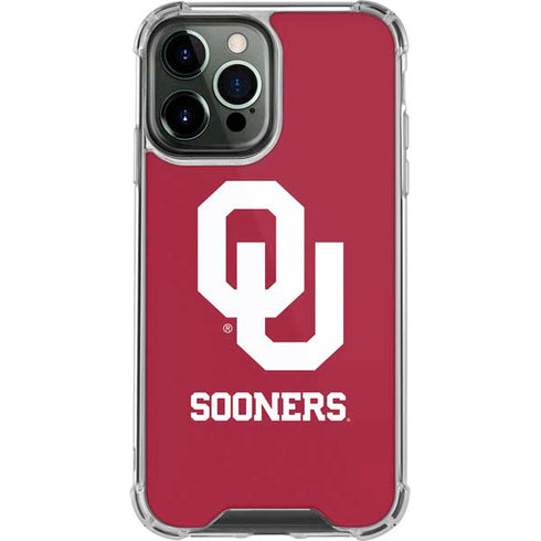 University of Oklahoma Sooners Red iPhone 15 Pro Max Clear Case