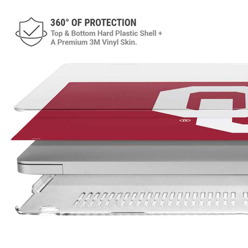 University of Oklahoma Sooners Red MacBook Air 15in (2023-2025) Case plus Skin