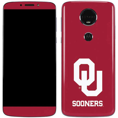 University of Oklahoma Sooners Red Moto E5 Plus Skin