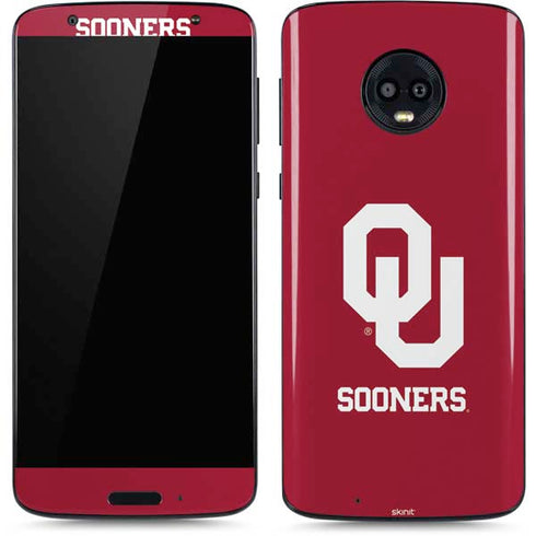 University of Oklahoma Sooners Red Moto G6 Skin