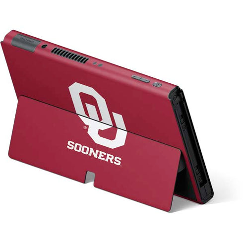 University of Oklahoma Sooners Red Nintendo Switch OLED (2021) Skin