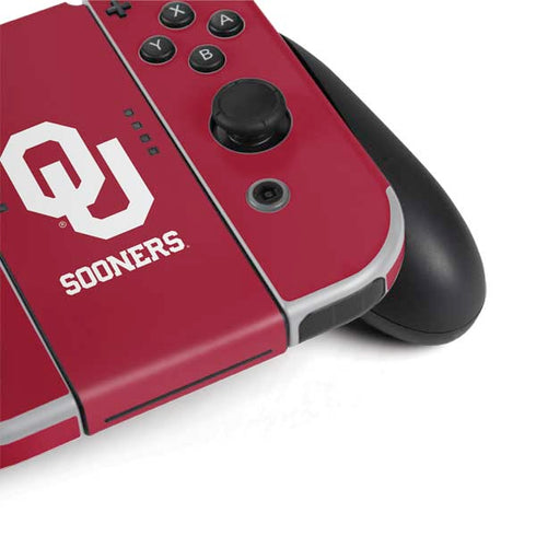 University of Oklahoma Sooners Red Nintendo Switch OLED (2021) Skin