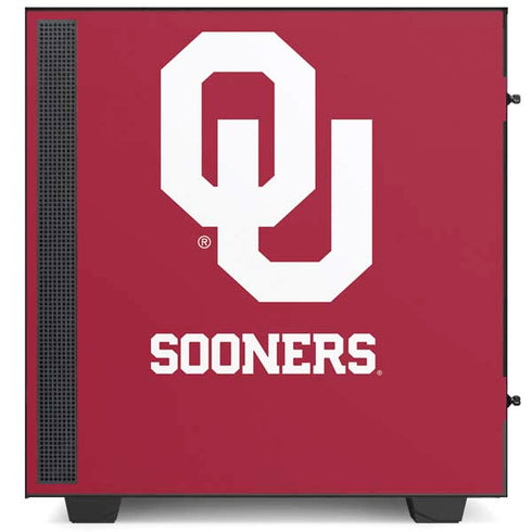 University of Oklahoma Sooners Red NZXT H510 Compact ATX Mid-Tower Case Skin