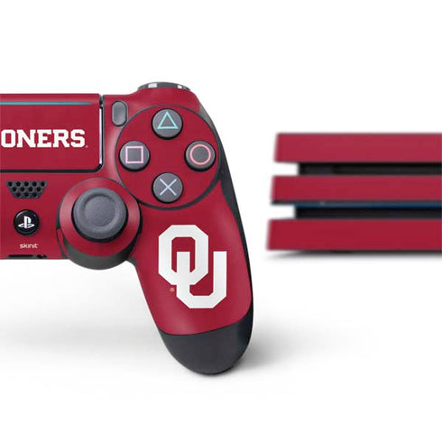 University of Oklahoma Sooners Red PS4 Pro Bundle Skin