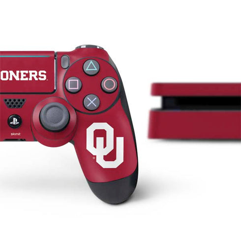 University of Oklahoma Sooners Red PS4 Slim Bundle Skin