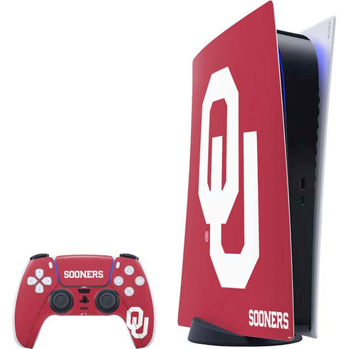 University of Oklahoma Sooners Red PS5 Digital Edition Bundle Skin