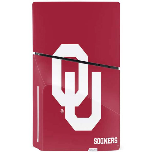 University of Oklahoma Sooners Red PS5 Slim Disk Console Skin