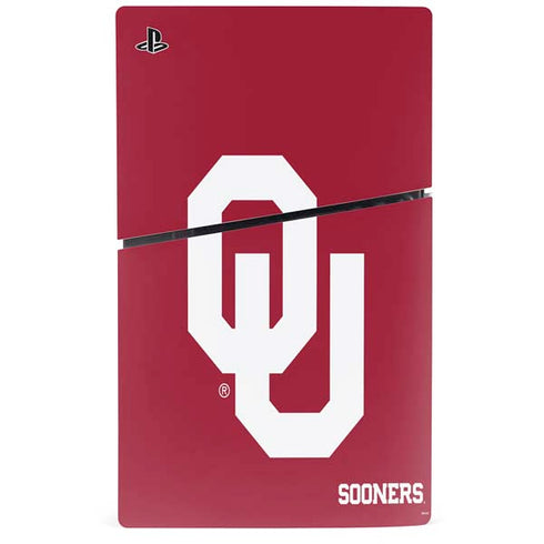 University of Oklahoma Sooners Red PS5 Slim Digital Edition Bundle Skin