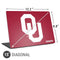 University of Oklahoma Sooners Red Universal Laptop 15in (12.2 x 8.8in) Skin