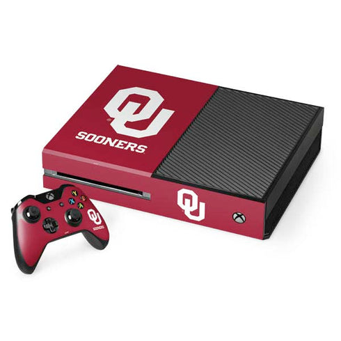 University of Oklahoma Sooners Red Xbox One Console and Controller Bundle Skin
