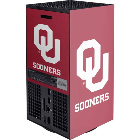 University of Oklahoma Sooners Red Xbox Series X Console Skin