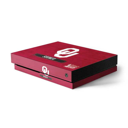 University of Oklahoma Sooners Xbox One X Console Skin
