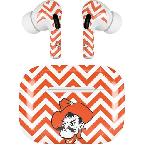 Oklahoma State University Chevron Print Apple AirPods Pro Skin