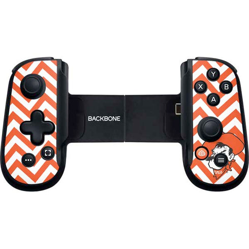 Oklahoma State University Chevron Print Backbone One for iPhone Game Controller Skin
