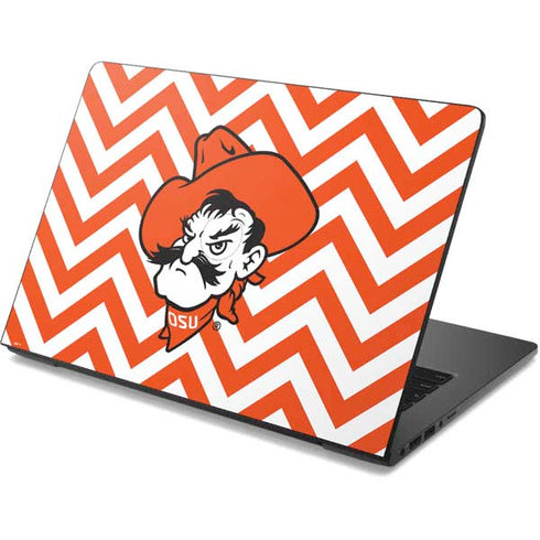 Oklahoma State University Chevron Print Dell Chromebook Skin