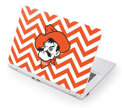 Oklahoma State University Chevron Print Acer Chromebook Skin