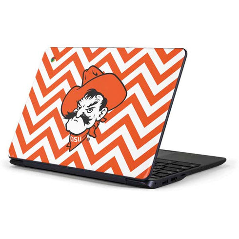 Oklahoma State University Chevron Print Samsung Chromebook Skin