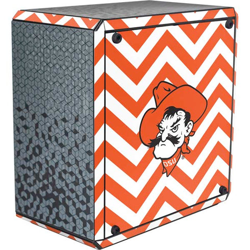 Oklahoma State University Chevron Print Cooler Master MasterBox Q300L Mini Tower Skin