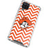 Oklahoma State University Chevron Print Galaxy A12 Clear Case