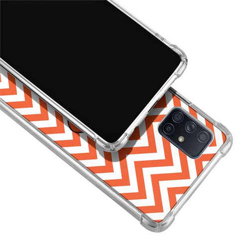 Oklahoma State University Chevron Print Galaxy A51 5G Clear Case