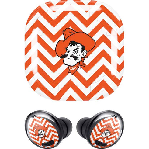 Oklahoma State University Chevron Print Galaxy Buds Pro Skin