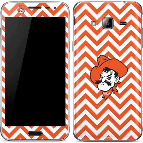 Oklahoma State University Chevron Print Galaxy J3 Skin