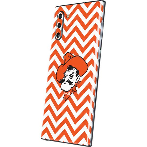 Oklahoma State University Chevron Print Galaxy Note 10 Skin