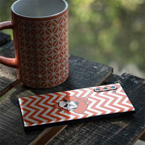Oklahoma State University Chevron Print Galaxy Note 10 Skin