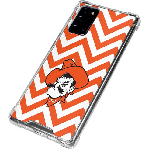 Oklahoma State University Chevron Print Galaxy Note20 5G Clear Case